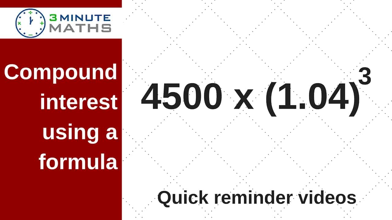 compound interest using a formula