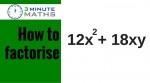 How to factorise equations