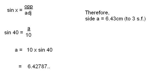 length of a missing side