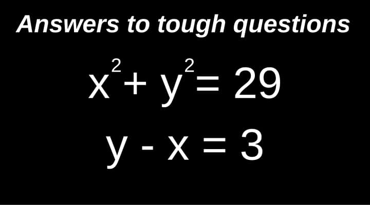 How to solve a simultaneous quadratic and linear equation