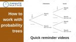 How to work with a probability tree diagram
