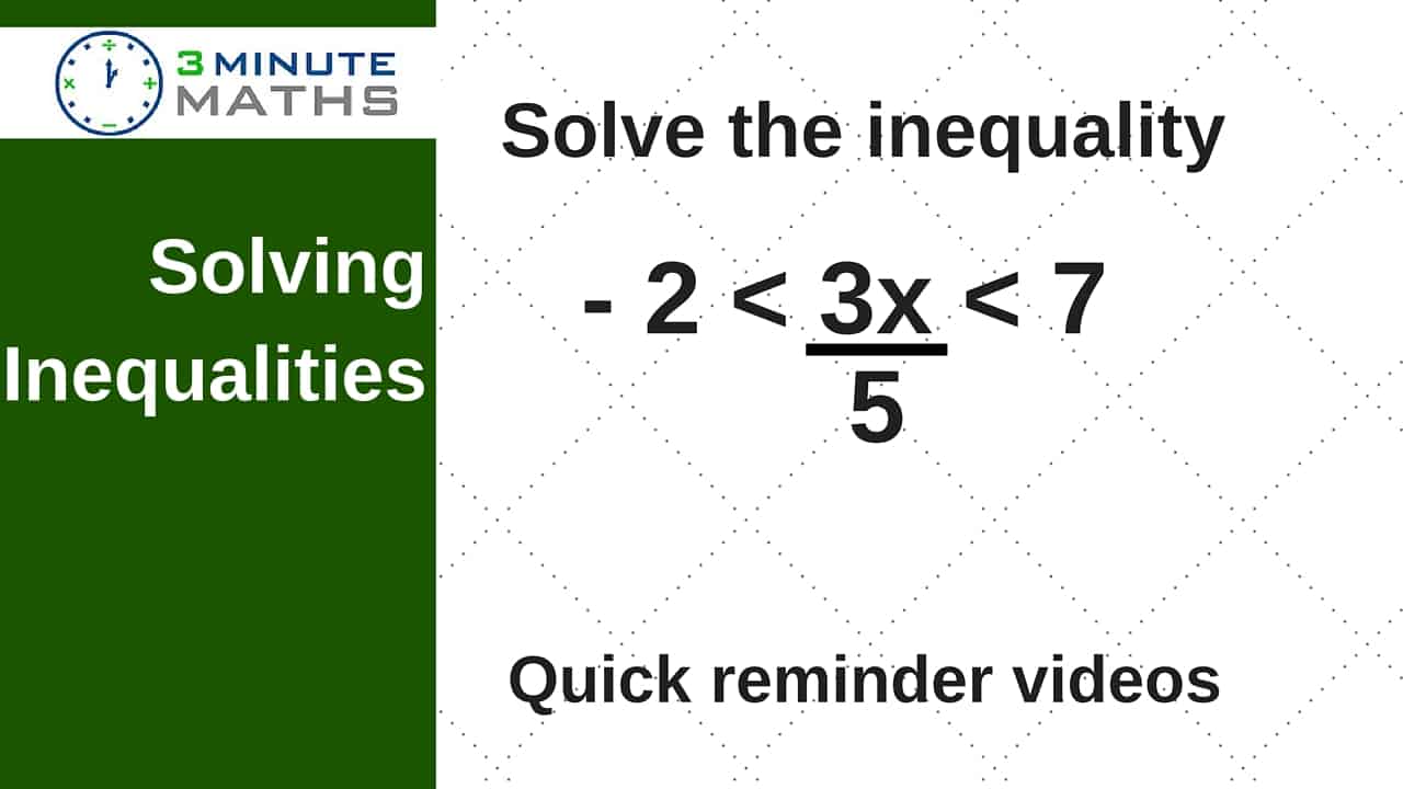 solving inequalities problem solving