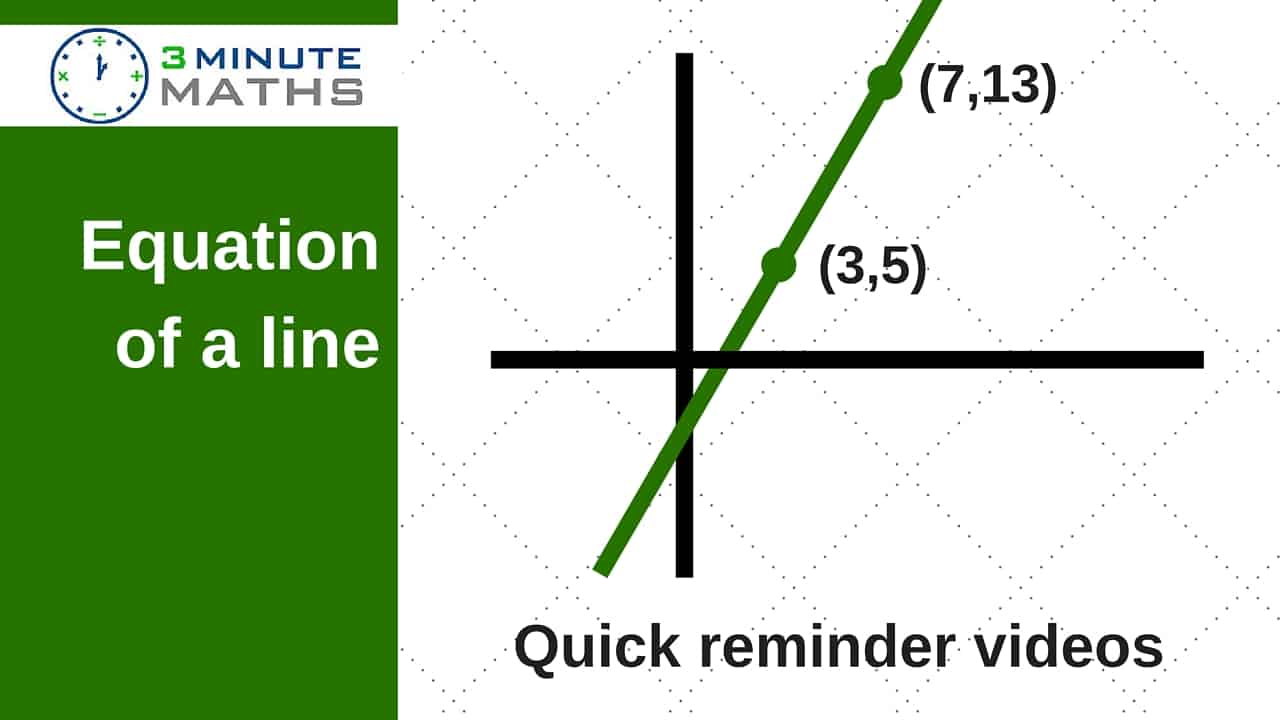 GCSE Advanced Level Equation Of A Line Using Y Mx C