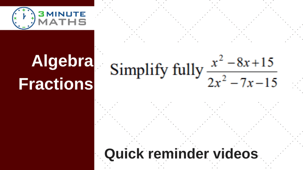 algebra fraction