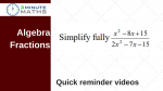 algebra fraction