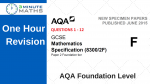 Revise AQA GCSE Maths Foundation Paper 2