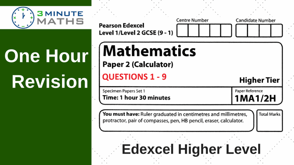 Edexcel Maths Past Paper – Higher 2