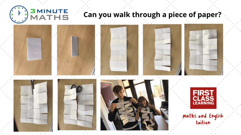 walk through a piece of paper