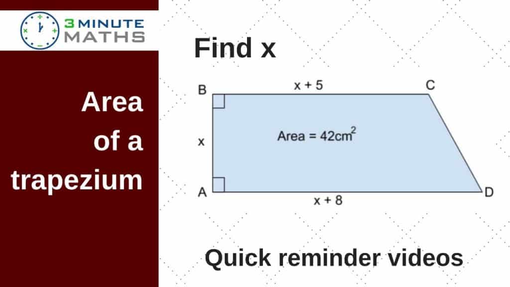 finding the area of a trapezium