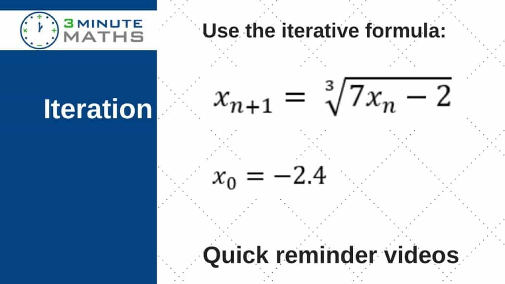 GCSE mathematics iteration